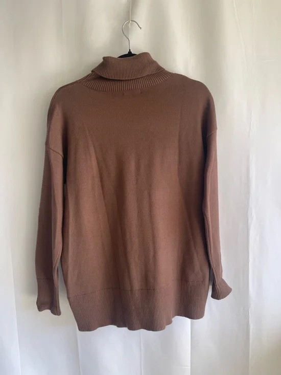 zeagoo Brown Turtleneck Sweater - Picture 5 of 5
